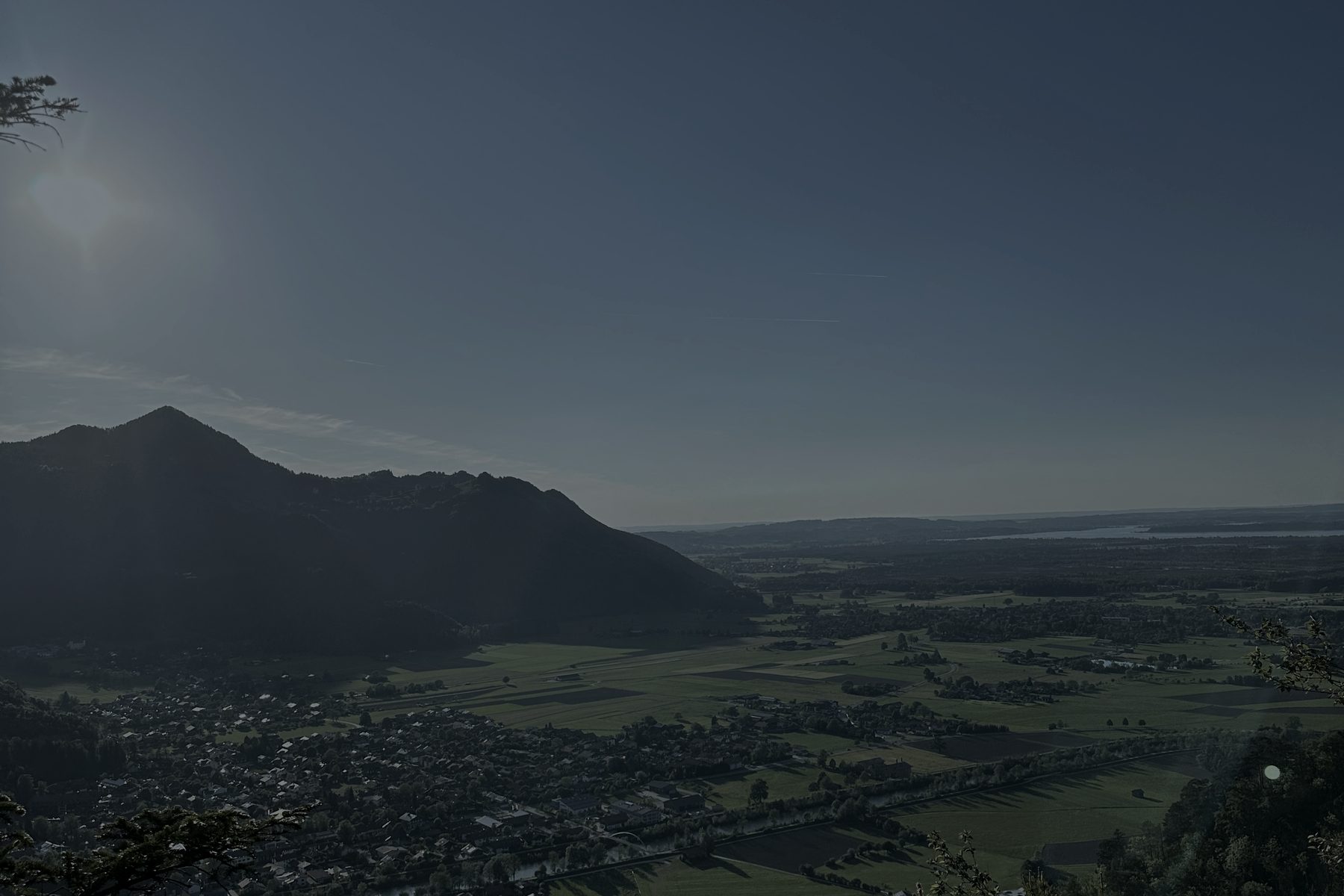 Blick ueber das Chiemgauer Voralpenland